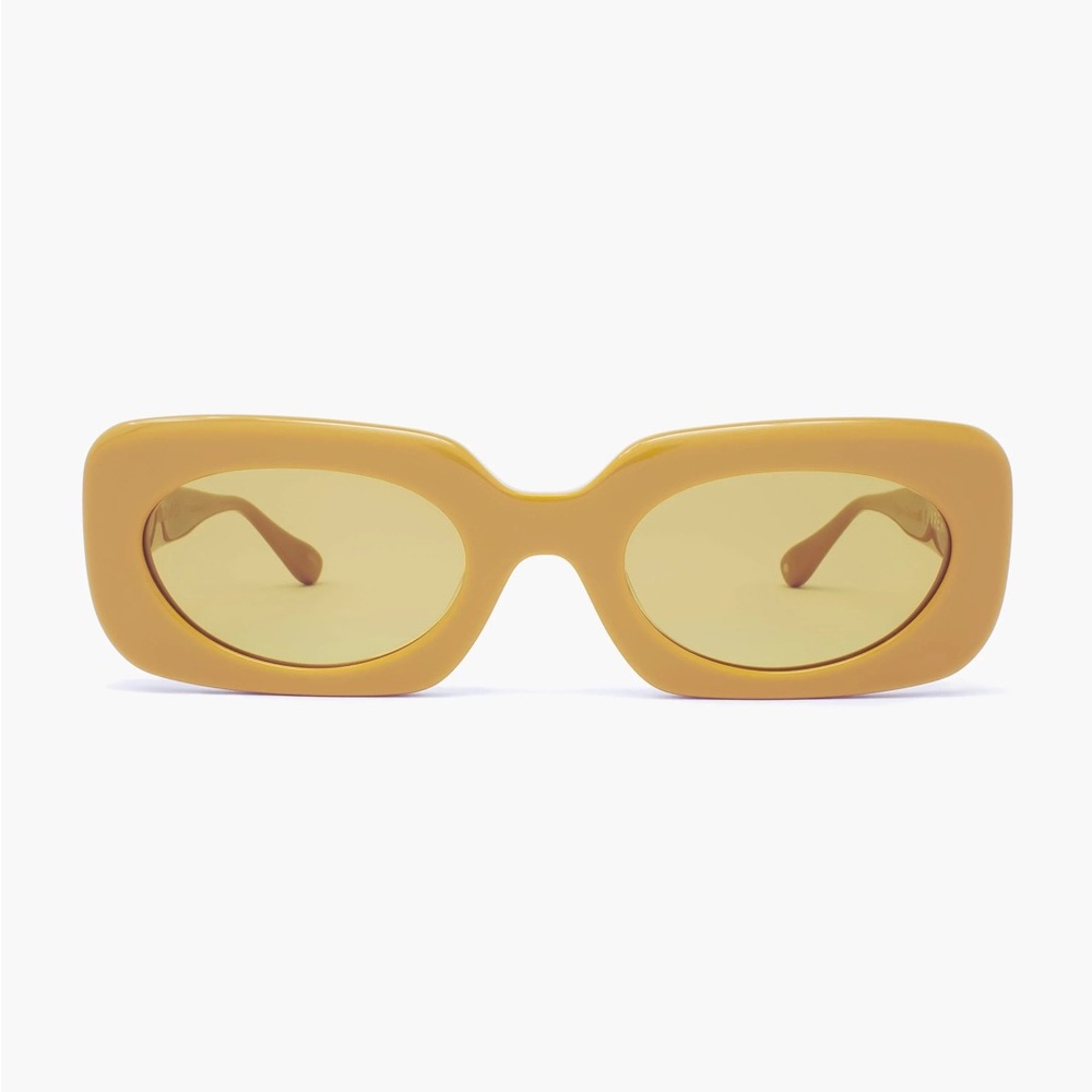 Apercu x Alyssa Coscarelli Mustard Yellow Sunglasses